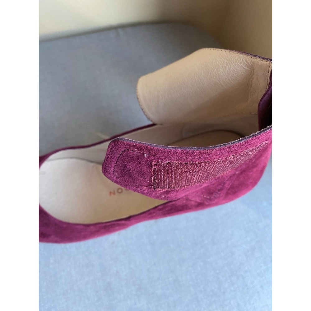 Sacha London Shoes 3" Heels Adjustable Strap Red Burgundy New 9 Platform Pump s5 - Picture 8 of 10